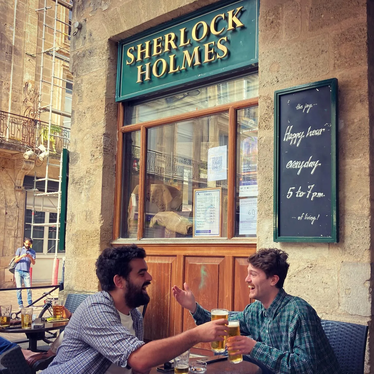 regarder la coupe du monde de rugby au pub Sherlock Homes à Bordeaux